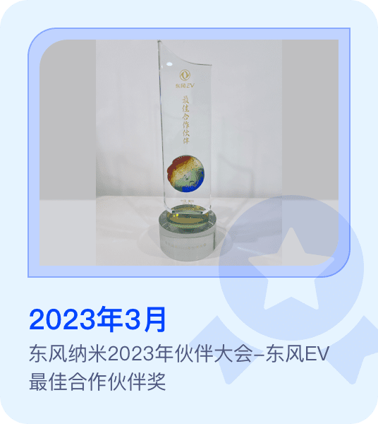 东风纳米2023年伙伴大会-东风EV最佳合作伙伴奖