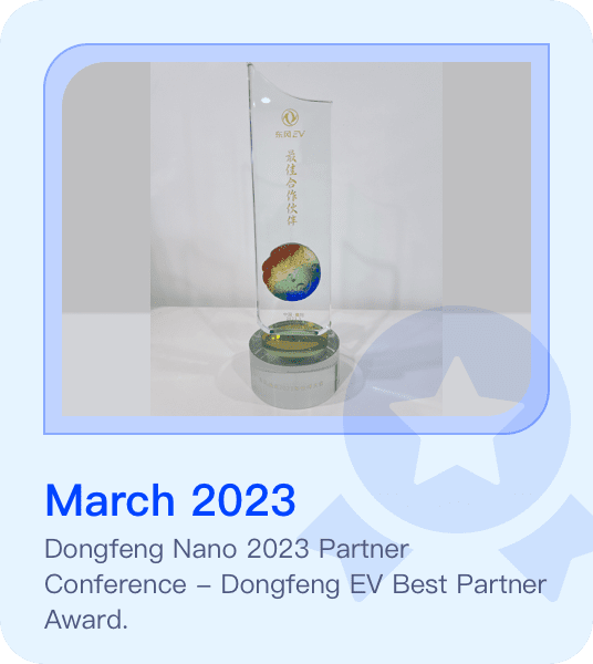 Dongfeng Nano 2023 PartnerConference - Dongfeng EV Best Partner Award